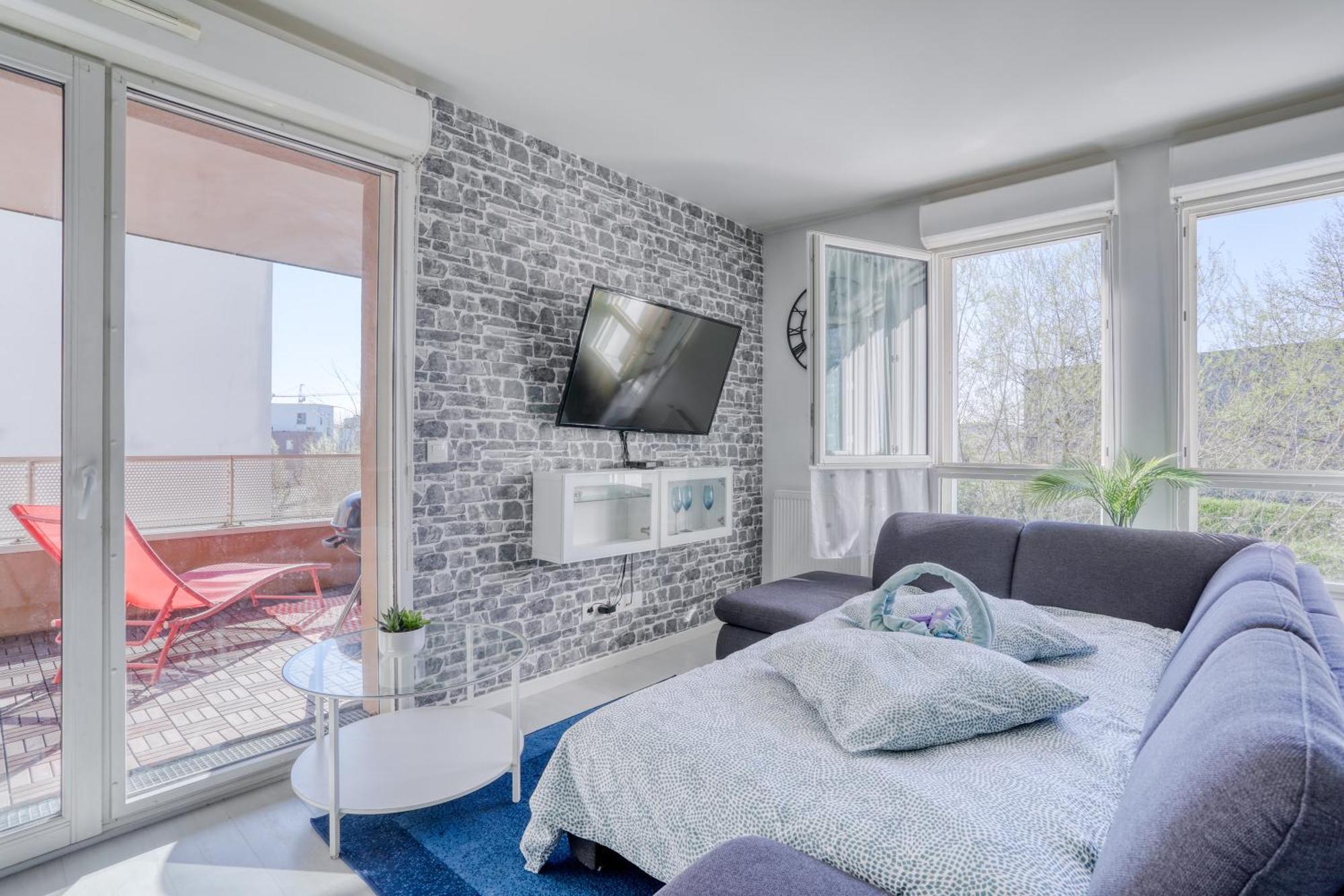"Le Serenity ", Appartement Spacieux ,Balcon, Parking Prive Gratuit, Netflix, Proche Cdg Et Stade De France สแตงส์ ภายนอก รูปภาพ