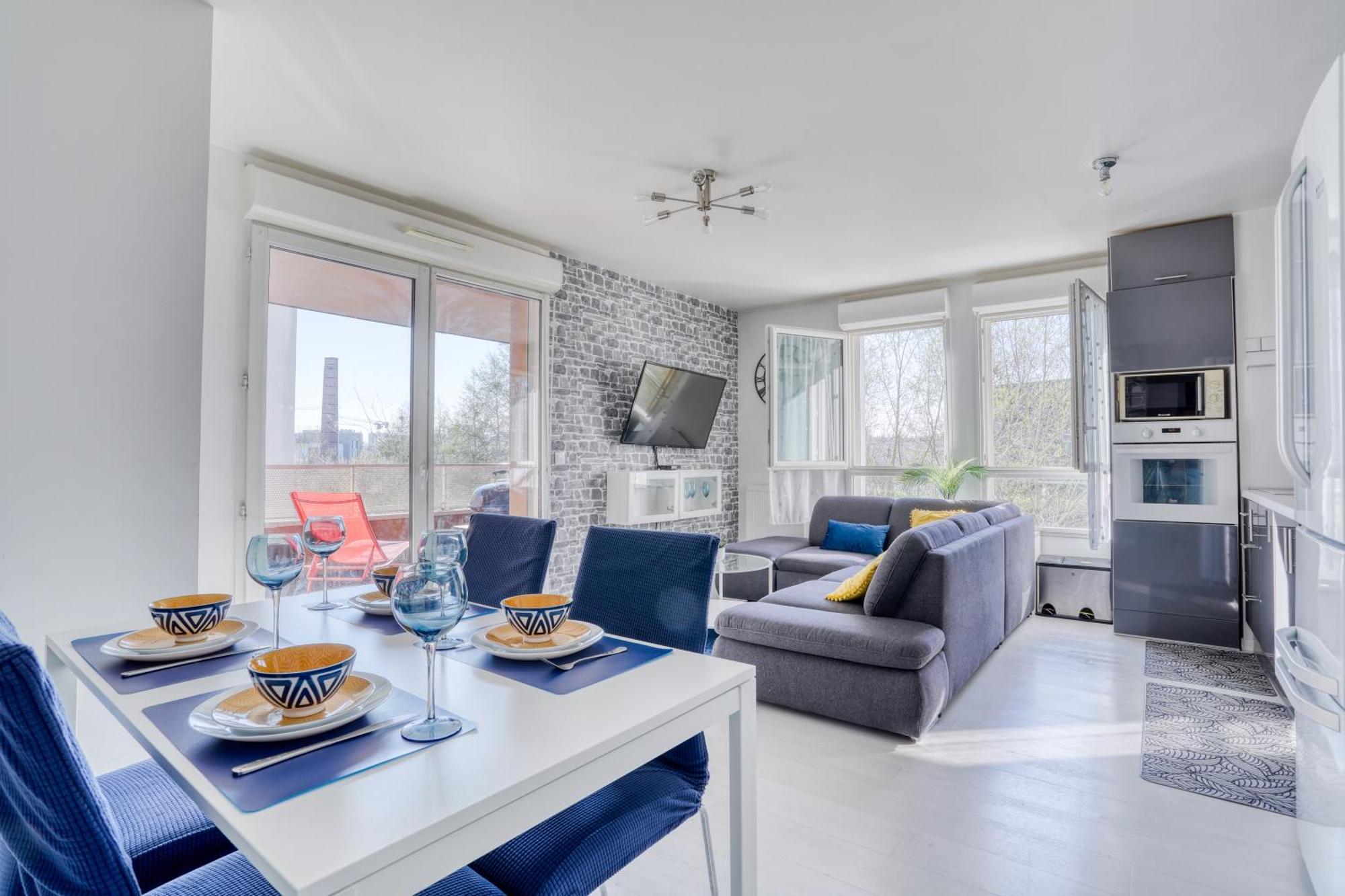 "Le Serenity ", Appartement Spacieux ,Balcon, Parking Prive Gratuit, Netflix, Proche Cdg Et Stade De France สแตงส์ ภายนอก รูปภาพ